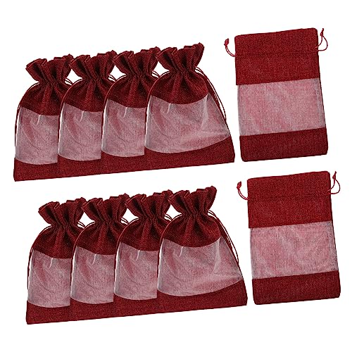 Alipis 10Stücke Jutesäckchen Mit Kordelzug Und Hochwertige Geschenktüten Für Hochzeiten Weihnachten Und Süßigkeiten Als Schmuckbeutel Alipis 10Stücke Jutesäckchen Mit Kordelzug Und Hochwertige Geschenktüten Für Hochzeiten Weihnachten Und Süßigkeiten Als Schmuckbeutel von Alipis