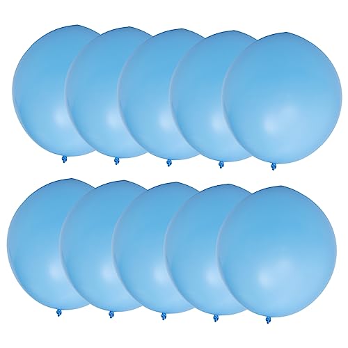 Alipis 10st 36 Zoll Großer Ballon Blaue Alles Zum Geburtstag Luftballons Party Pastellfarbene Luftballons Ballonclips Ballons Geburtstag Ballongirlande Neon Eid-ballons Emulsion Blue von Alipis