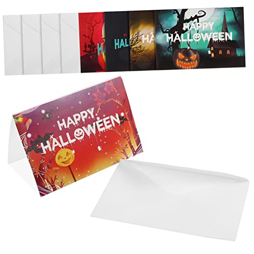 Alipis 12 Sätze Halloween-Karte fröhliche Halloween-Grußkarten Festival-Einladungskarten halloween einladungskarten Halloween Grußkarten dekorative Grußkarten Segenskarte für Halloween von Alipis