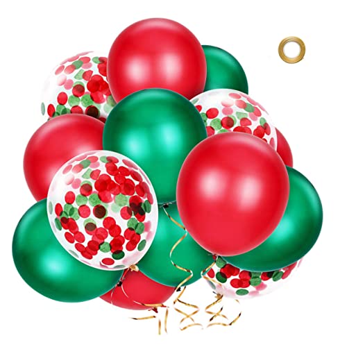 Alipis 12 Stück Weihnachtliche Latex Luftballons Pastellfarben Exquisite Deko Für Ihre Weihnachtsfeier Leuchtende Partyballons Für Festliche Anlässe Und Feiern von Alipis