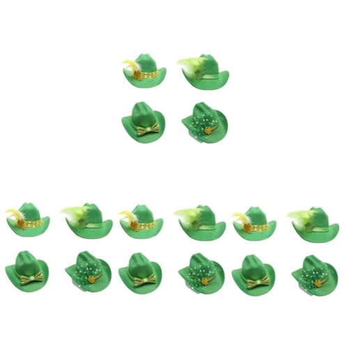 Alipis 16 Stk Bogen irisch Clipping-Kopfschmuck Mini-Sombrero-Hüte Haarklammer Tiara St Patrick Hut Dekorative Haarnadel bilden Haarschmuck Partybedarf Yingschi Partyhut von Alipis