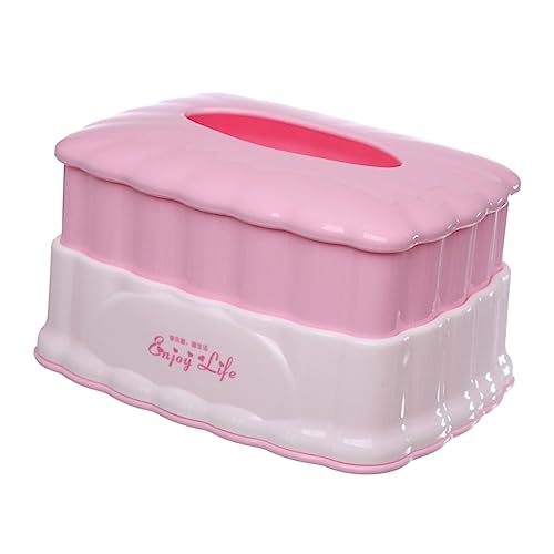 Alipis 1Stk Pappschachtel Lieferungen Ladegerät Papiertuchspender Halter Storage Boxes aufbwahrungs-Box pappkoffer papierhandtuchspender Desktop-Organizer Behälter für Kleinigkeiten Rosa von Alipis