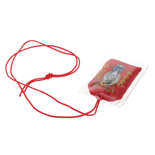 Alipis 1Stk Tüte Glücksbringer small small Favors gewebesack schlüsselkette stofftaschen schönes für Freunde kreative Amulette Gesundheitszauber Stoffamulett Polyester rot von Alipis