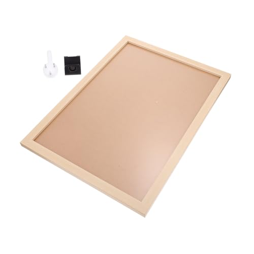 Alipis 1stk Bilderrahmen Aus Holz Wandtafel Trockenlöschtafel Für Die Wand Pinnwandbüro Tisch Bilderrahmen Schreibtisch-bilderrahmen Für Das Büro Multi Pin-anzeige Plakatwand Beige von Alipis