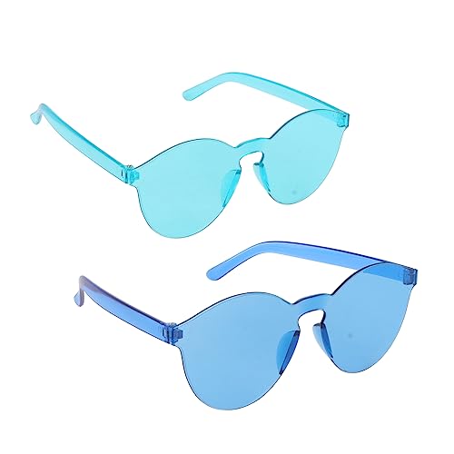 Alipis 2 Sätze Gläser Kostüm Mode Sonnenbrillen Geburtstagsbrille Kinderbrillen Vintage Sonnenbrille Retro Sonnenbrille Hochzeitsdeko Mode Brille Lustige Brille Plastik 2 Stück * 2 von Alipis