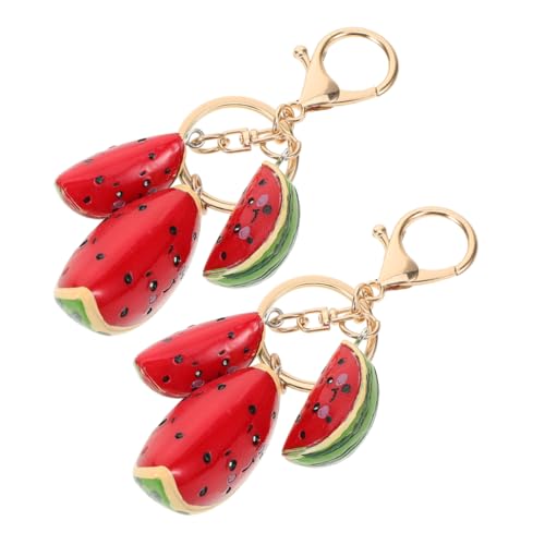 Alipis 2 Stück Wassermelonen Schlüsselanhänger Des Deckels Medaillon Süßer Frucht Schlüsselanhänger Rucksack Anhänger Süßer Schlüsselanhänger Zubehör Hängetasche Ornament von Alipis