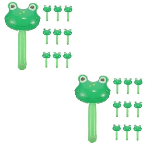 Alipis 20 Stk aufblasbares Spielzeug für Kinder tierischer aufblasbarer Hammer Aufblasbarer Frosch-Hammer poolparty kinder party spielzeug für kinder Aufblasbarer Kunststoffhammer PVC von Alipis