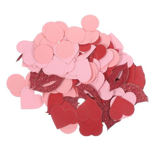 Alipis 200St Konfetti Rosa goldener Tisch Randbereich Dekorationsparty Henne Pappteller Abdeckung Kreis Hochzeitsdekoration komfetti valentinsdeko valentinstagsdeko luftbalondeko Papier von Alipis