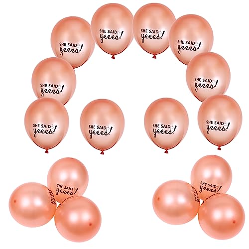 Alipis 20St -Goldballon Ballondekoration Gedenkballons Partyballon junggesellinnenabschied bachelorette party Hochzeitsballon Ballons zum Drucken von Vorschlagspartys Emulsion von Alipis