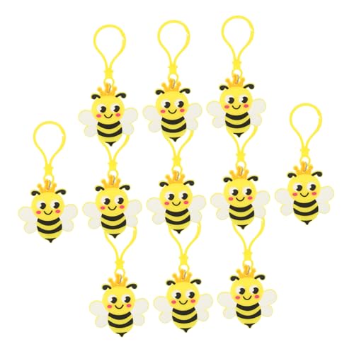 Alipis 24st Biene Schlüsselanhänger Ästhetischer Schlüsselanhänger Bausatz Bienentasche Bienenballons Bienen-gastgeschenke Schlüsselbund Rucksack Schlüsselanhänger Babytrage Pvc von Alipis