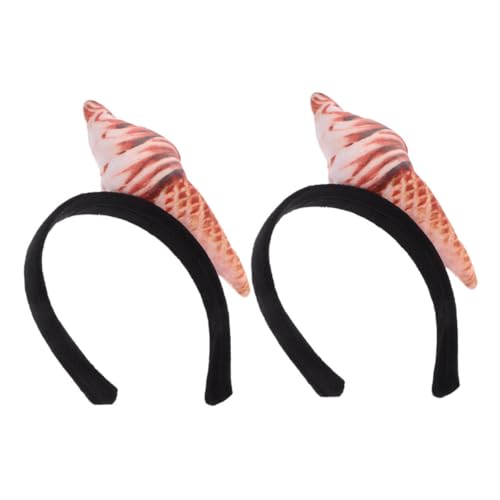 Alipis 2St Eis-Stirnband Eiszubehör Stirnbänder verrücktes Stirnband Eistüten Mann Haarbänder für Partys Kreative Kopfbedeckung niedliche Haaraccessoires Cosplay-Party-Stirnband Stoff von Alipis