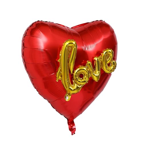 Alipis 2St Liebes-Liebes-Ballon Partydekorationen Lichter batteriebetrieben umwerben Folienballons Folienherzballons modische Ballondekorationen Party-Ornamente Luftballons Aluminiumfolie von Alipis