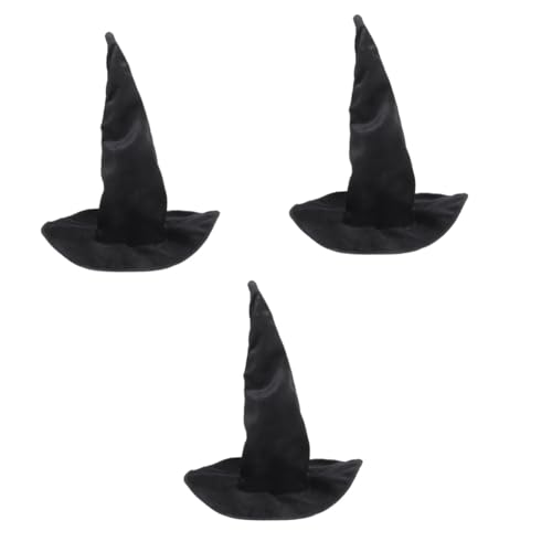 Alipis 3 Stück Zaubererhut Party Hexenhut Leichter Halloween Hut Dekorativer Halloween Hut Kostüm Hexenhut Halloween Hexenhut Cosplay Halloween Hut Halloween Partyhut Cosplay von Alipis