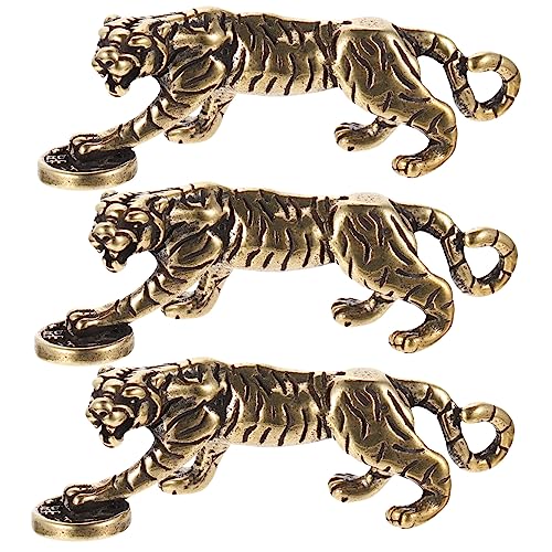 Alipis 3St kreative Dekoration des tigerleoparden exquisites Tigerdekor Tiger-Modellierungsstatue für den einzug büro Dekoration exquisites Tigermodell Tiger-Modellierhandwerk von Alipis