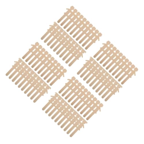 Alipis 4 Sätze Junge Mädchen DIY Schmuck Für Schmuckherstellungsset Für Bastelset Für Kinderornamente Schmuckset Für Erwachsene Strichmännchen Holz Beige 20 Stück * 4 von Alipis