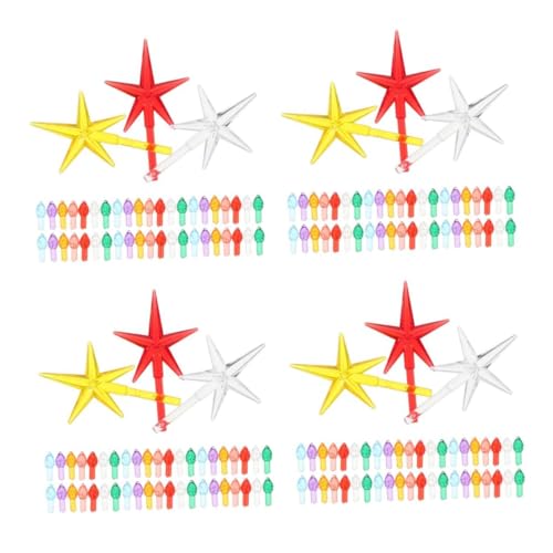 Alipis 4 Sätze Weihnachtsbaumbeleuchtung Ersatzlampen Glühbirnen Weihnachtsbaum Ersatzbeleuchtung Weihnachtsschmuck Glühbirnen Ersatz Weihnachtsbaum Ersatzteile 103 Stück * 4 von Alipis