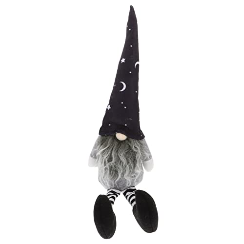 Alipis 4 Stück Halloween-Puppe Verzierung Zwerge Plüsch Halloween-Partypuppen Partyschmuck Halloween Costume Halloween Kleidung geschengutsein Tischdeko Bürodekoration Stoff Black von Alipis