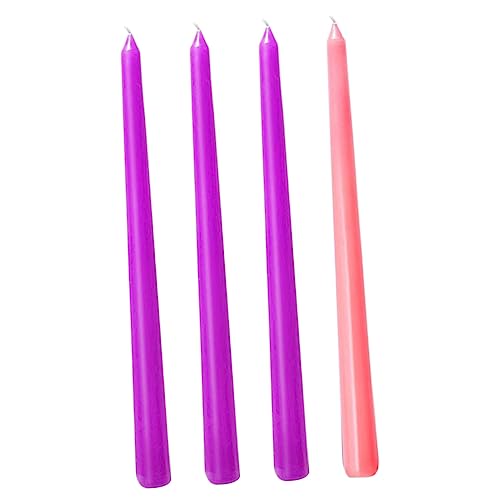 Alipis 4 Stück Vintage Kerze mit konischem Stiel Neon gedrehte Kerzen Kerzenhalter Leuchter verjüngt sich retro styles home decoration candlestick Geschenkidee Paraffinkerze Kerzenfarbe von Alipis