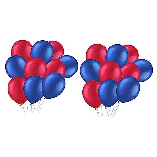 Alipis 40 Stück 12 Unabhängigkeitstag Ballons Eiffelturm Figur Autodekoration Power Dekoration Solar Bodenlichter Goldene Ballons Mosaik Solarlampe Rote Und Blaue Ballons von Alipis