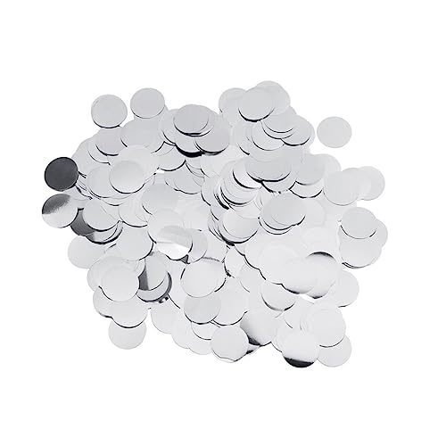 Alipis 40g Silberne Runde Glitzer Konfetti Aluminium Folie Tisch Konfetti Für Party Dekoration Luftballon Füllung Und Feiern Perfekt Für Geburtstagsfeiern Und Festlichkeiten von Alipis