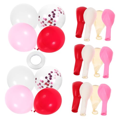 Alipis 40st Valentinstag Ballon Ballongirlande Ballonbogenständer Party Heiße Ballons Dekorationen Girlande Aus Pastellfarbenen Luftballons Ballonbogen-kit Festdekoration Emulsion von Alipis