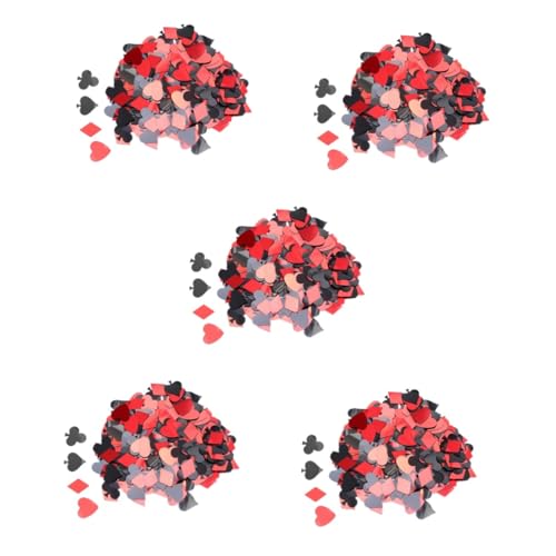 Alipis 5 Sätze Papiers Chnitzel Werfen Schürhaken Dekoration Hochzeitsdekoration Poker-scatter-dekor Hochzeitstischdekoration Dekoration Aus Tischresten Esstisch Plastik Konfetti von Alipis