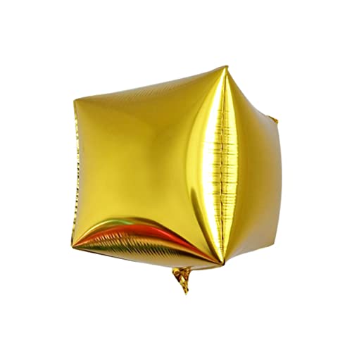 Alipis 5 Stück 24 Würfel Folienballons Partyballons Dekoration De Süßigkeiten Ballons Partyzubehör Ballon Aus Aluminiumfolie Große Durchsichtige Luftballons Rote Luftballons Golden von Alipis