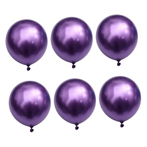 Alipis 50 Stück Geburtstagsballon Metallballons Gold Partyballons Luftballons Für Geburtstagsfeier Heliumballon Luftballons Hochzeitsballons Luftballons Party Festivalballons Violett von Alipis