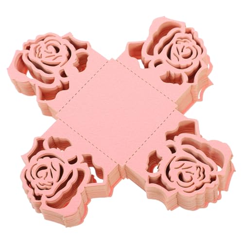 Alipis 50 Stück Schokoladen papier halter wegbringen Dessertbecher Süßigkeiten hochzeitsdeko pralinenverpackung pokale Cupcake-Dekoration Schokoladenbecher schokolade tablett Rosa von Alipis