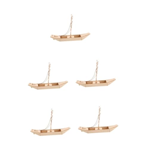 Alipis 5St Segelmodell holzspielzeug Holz Puzzle Schiffsmodellbausatz DIY Holzboot Holzbausatz Boot Holzpuzzles Segelboot-Dekoration für Zuhause -Segelboot von Alipis