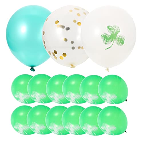 Alipis 60st Patrick Shamrock Ballon Ballonbogen-kit Ballonständer Beige Luftballons Grüne Luftballons Ballonbogenständer Neon Tag Gänseblümchen Ballons Dekorationen Girlande Emulsion von Alipis