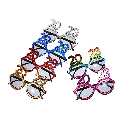 Alipis 6St 2023 Digitale Brille Brillen Foto Requisiten 2023 Partybrille Cocktail Dekoration Sonnenbrille Neon kinderferngläser kinderbrille leuchtbrillen 2023 Brille Bulk Brille 2023 STK von Alipis