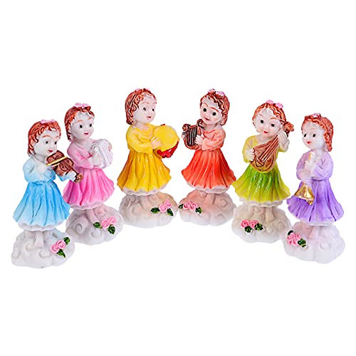 Alipis 6St Elf-Ornament Tür Auslauf Zwerge Cute Decoration Fairy Accessoires Fairy Tale Decoration wohnraumdeko hausdeko Feenverzierung Mini-Ornament Märchen Handwerk Mini-Fee Harz von Alipis