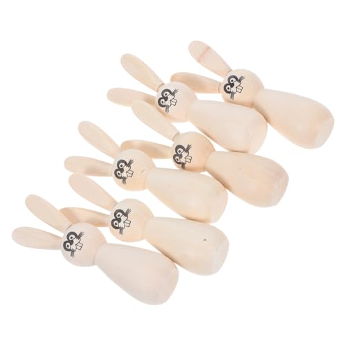 Alipis 6Stücke Teiliges Unvollendeter Holzkaninchen Peg Puppen für DIY Ostern Natürliche Holzfiguren für Kreative Bastelprojekte und Festliche Dekoration zu Hause Sicher und Langlebig Alipis 6Stücke Teiliges Unvollendeter Holzkaninchen Peg Puppen für DIY Ostern Natürliche Holzfiguren für Kreative Bastelprojekte und Festliche Dekoration zu Hause Sicher und Langlebig von Alipis