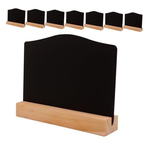 Alipis 8St write board hochzeitsdeko tablet mit stehtisch activity board kleiner Schreibblock Mini-Tafel wiederverwendbare Antworttafel abwischbares Zeichenbrett Tisch Tafel hölzern Black von Alipis