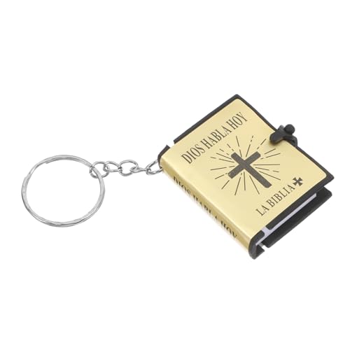 Alipis Bibel Schlüsselbund Mini Heiliges Bibel Anhänger - Real Book Key Ring Weihnachtsbeutel Religiöser Party Bevorzugt Kirche Souvenir 12Pcs von Alipis