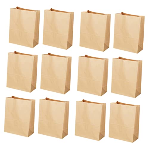 Alipis Braune Papiertüten Für Takeaway Lebensmittelverpackung Aus Kraftpapier Ideal Für Brot Toast Und Hamburger Fettabweisend von Alipis