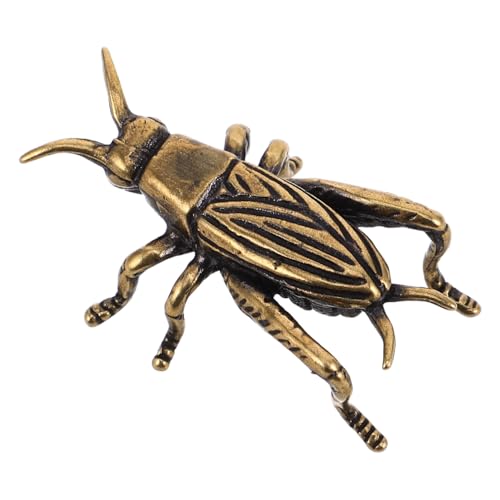 Alipis Cricket-Ornamente Vintage-deko-Statue Für Den Schreibtisch Schreibtischfiguren, Grillen-Dekoration Dekorative Grillenfiguren Zur Präsentation Minifiguren Golden Kupfer von Alipis