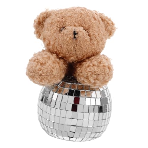 Alipis Stilvolles Reflektierendes Disco-bär-Ornament -stofftierspielzeug Plüschbär- Bärenmodell für Partys Zu Hause von Alipis