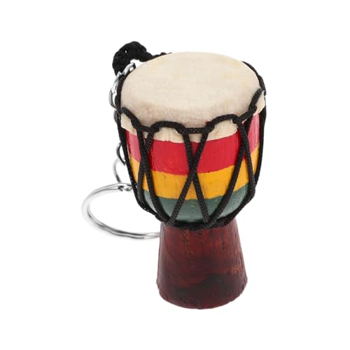 Alipis Djembe-schlüsselanhänger Schlüsselringe Schlüsselanhänger Zum Aufhängen Mini-trommelanhänger Charme-schlüsselanhänger Kleiner Trommelanhänger Schlüsselbund Taschenanhänger Hölzern von Alipis