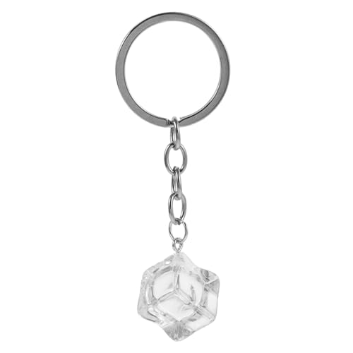 Alipis Eiswürfel Schlüsselanhänger Aus Harz Kreativer Transparenter Keychain Für Taschen Autos Und Ideal Als DIY Oder Accessoire von Alipis