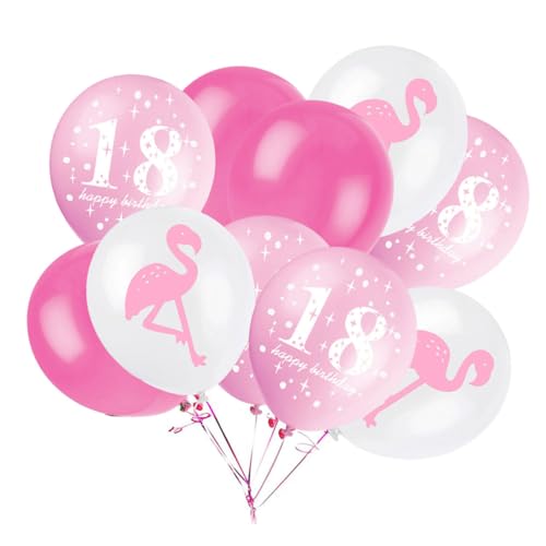 Alipis Flamingo Latexballons Für 18 Geburtstag Luftballons Partydekorationen Und Für Geburtstagsfeiern von Alipis