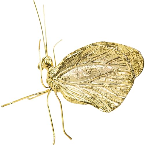 Alipis Großer Schmetterling Ornament Bronze Tierfigur Schmetterlinge Poster Rosa Glockenspiel Untertasse Netz Schmetterling Tischdekoration Untersetzer Schreibtisch von Alipis