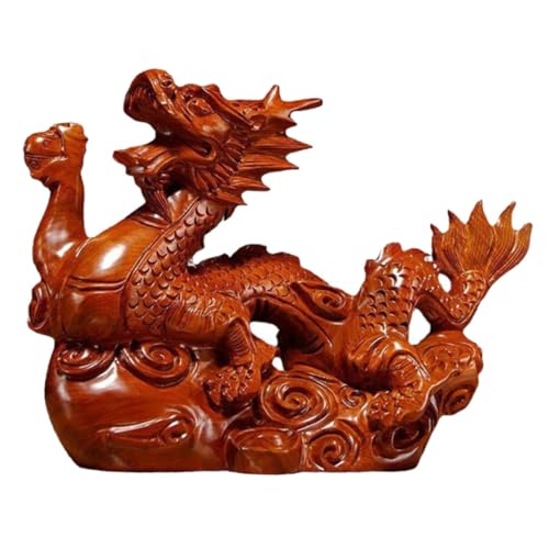 Alipis Holzschnitzerei von Tenglong-Ornamenten Spielzeug chinesischer Drache Dekoration chinesisches glücksdekor die chinesen für den einzug Drachenstatue Drachenschmuck hölzern von Alipis