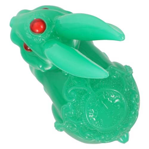 Alipis Jade-Kaninchen-Ornament Babyparty-Spiele Tortenaufsatz Mit Namen Figur Kostüm Tortenaufsatz Für Die Babyparty Tiere Kuchendeckel Für Jungen Geburtstag Niedlich Harz Green von Alipis