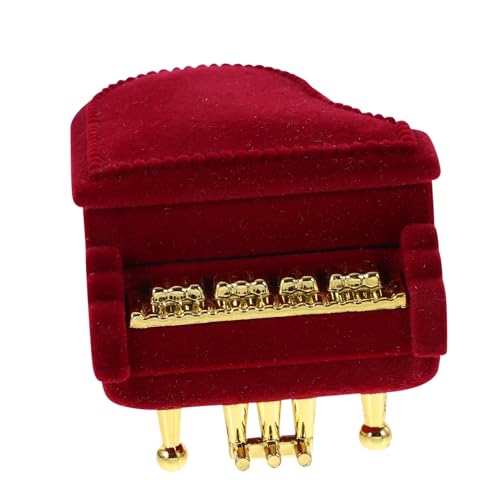 Alipis Kasten Beflockte -Schmuckschatulle Halskette Fall Ringhalter Halskette Schublade Anzeige steht schmuckkästchen valentinsgeschenk Schmuck Geschenkbox Schmuckvitrine Flanell von Alipis