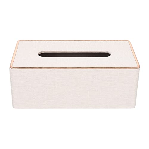 Alipis Kasten Pappschachtel Inhaber Nachttisch Gewebe Taschentuchhalter fürs Auto Serviettenhalter aufbewahrungsdose Storage Boxes Decor Papierhalter Badezimmerzubehör Flanellfutter Weiß von Alipis