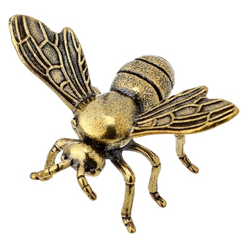 Alipis Kleine Bienenfigur Aus Exquisite Bienen Dekoration Für Den Schreibtisch Handgefertigte Brass Craft Figurine Ideales Wohnaccessoire Für Stilvolle Inneneinrichtungen von Alipis