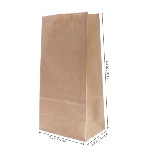 Alipis Kraftpapier Verpackungstaschen Mit Quadratischem Boden Praktische Papiertüten Für Takeaway Ideal Für Shops Und Restaurants von Alipis