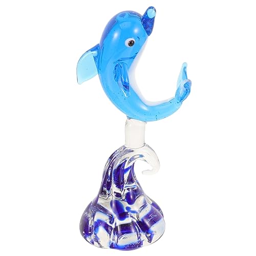 Alipis Kreative kleine -Tischdekoration Wasserspielzeug Hai- Babyspielzeug Plüsch Strand büro Dekoration Office Decoration -Ornament aus Glas Delfinfigur aus Glas von Alipis